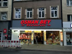 Osman Bey Restaurant Außenwerbung